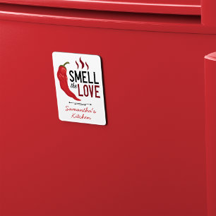 Red Chile Smell the Love Magnet