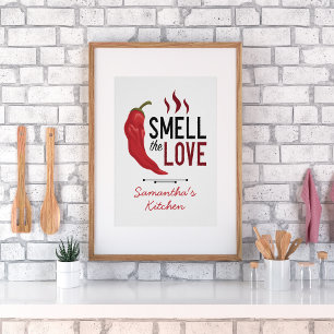 Red Chile Smell the Love Poster