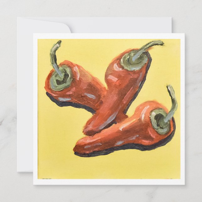 Red Chili Pepper Trio Card (Front)