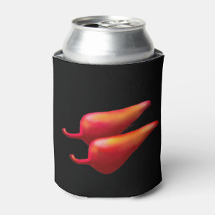 Red Chili Peppers black can cooler