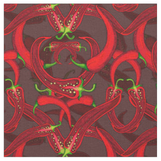 red chili peppers with fabric