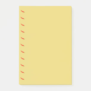 Red Chilies Pattern Post-it Notes