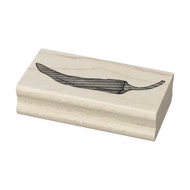 Red Chilli Chile Pepper Hot Spicy Peppers Stamp (Stamp)