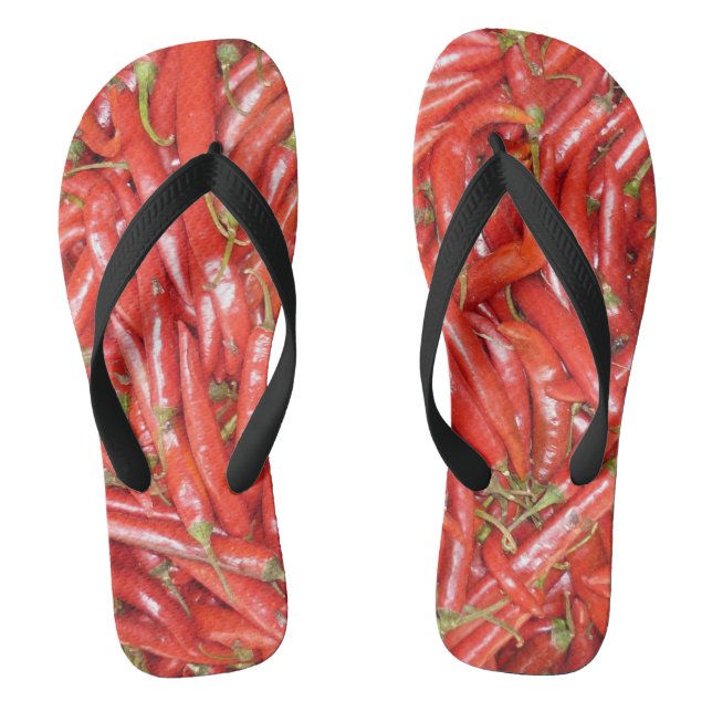 red chilli flip flops (Footbed)