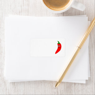 Red Chilli Pepper Address Label