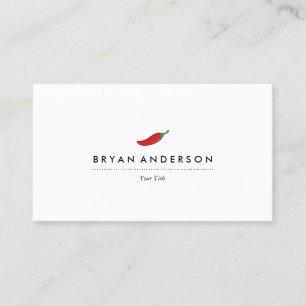 Red Chilli Pepper Business Card
