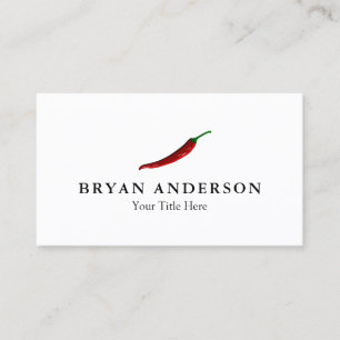 Red Chilli Pepper Business Card