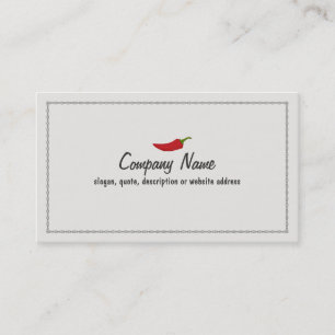 Red Chilli Pepper  Business Card