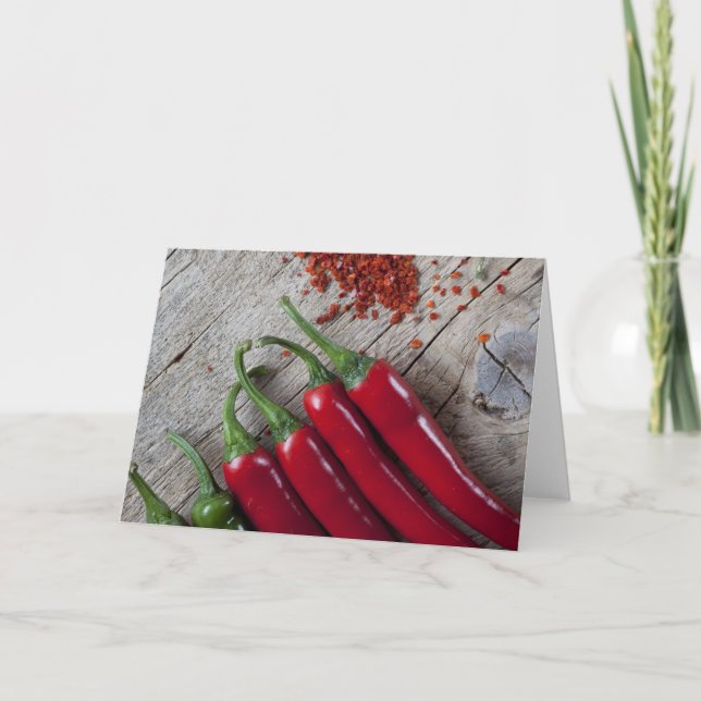 Red Chilli Pepper Card (Front)