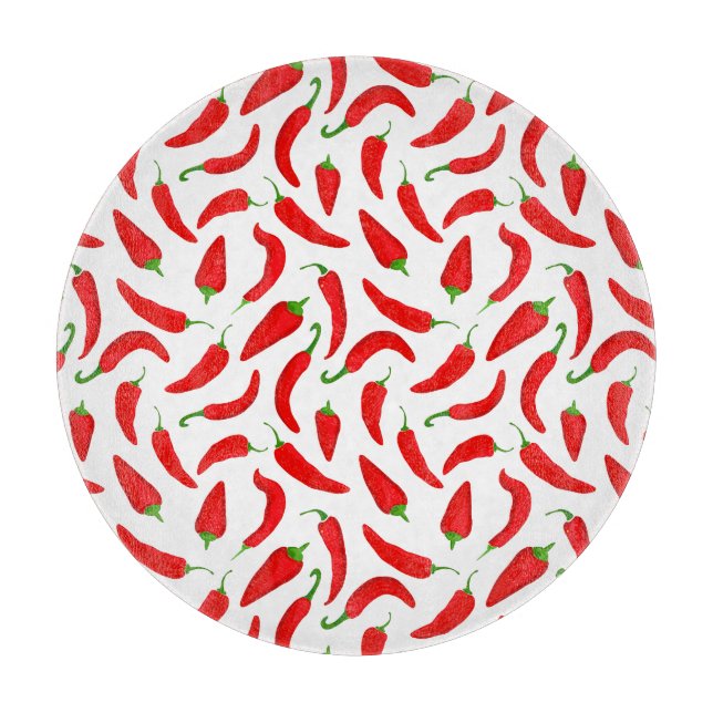 Red Chilli Pepper Cutting Board (Front)