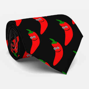 Red Chilli Pepper Design Tie