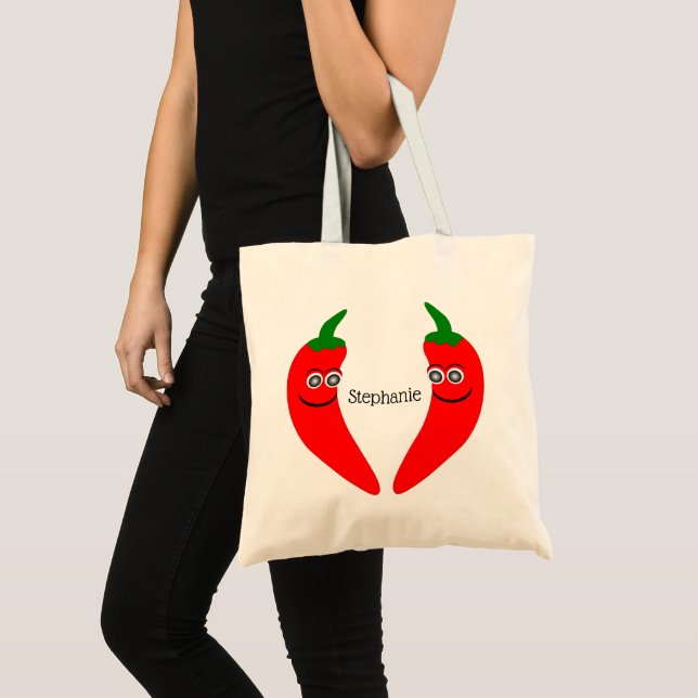 Red Chilli Pepper Design Tote Bag (Front (Product))