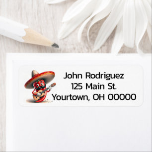 Red Chilli Pepper Guitar Player