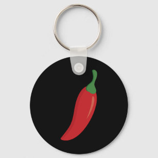 Red Chilli Pepper Key Ring
