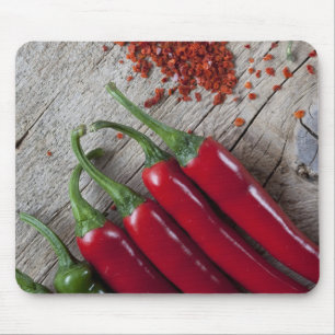 Red Chilli Pepper Mouse Mat