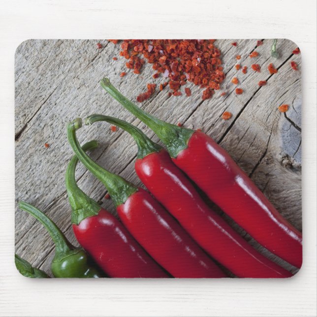 Red Chilli Pepper Mouse Mat (Front)