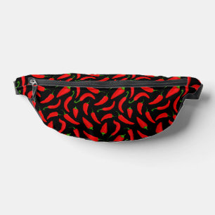 Red Chilli Pepper Patterned Bum Bags
