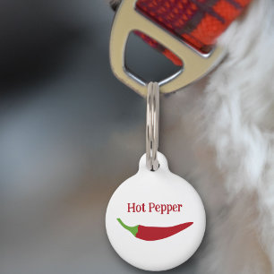 Red Chilli Pepper Pet Tag