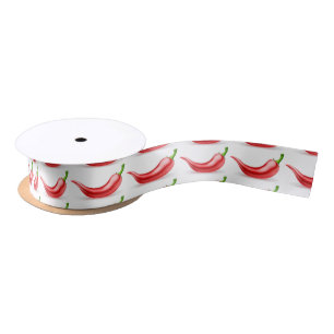Red Chilli Pepper Satin Ribbon