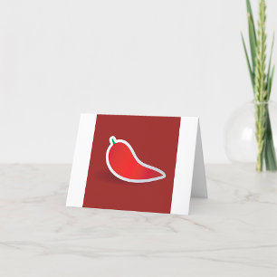 Red Chilli Pepper Thank You Card