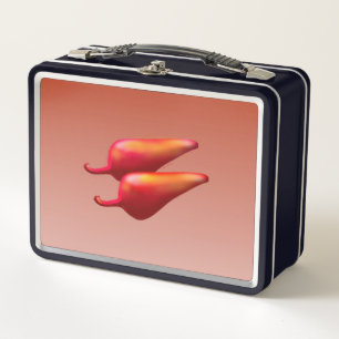 Red Chilli Peppers black lunchbox