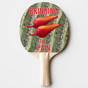 Red Chilli Peppers Bring the Pain ping pong paddle