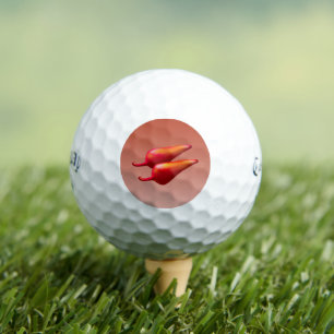Red Chilli Peppers Callaway Supersoft golf balls 1