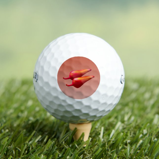 Red Chilli Peppers Callaway Supersoft golf balls 1 (Insitu Tee)