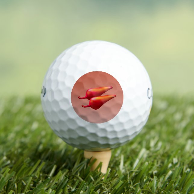 Red Chilli Peppers Callaway Warbird golf balls 12p (Insitu Tee)