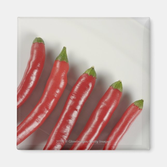 Red chilli peppers magnet (Front)