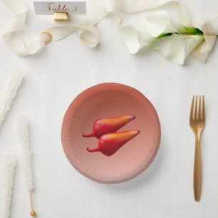 Red Chilli Peppers paper bowls Paper Plate