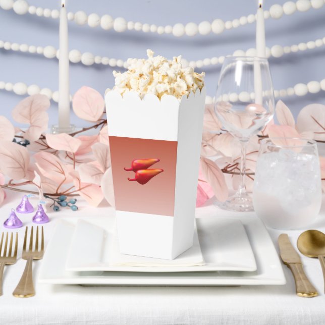 Red Chilli Peppers popcorn boxes (Wedding)