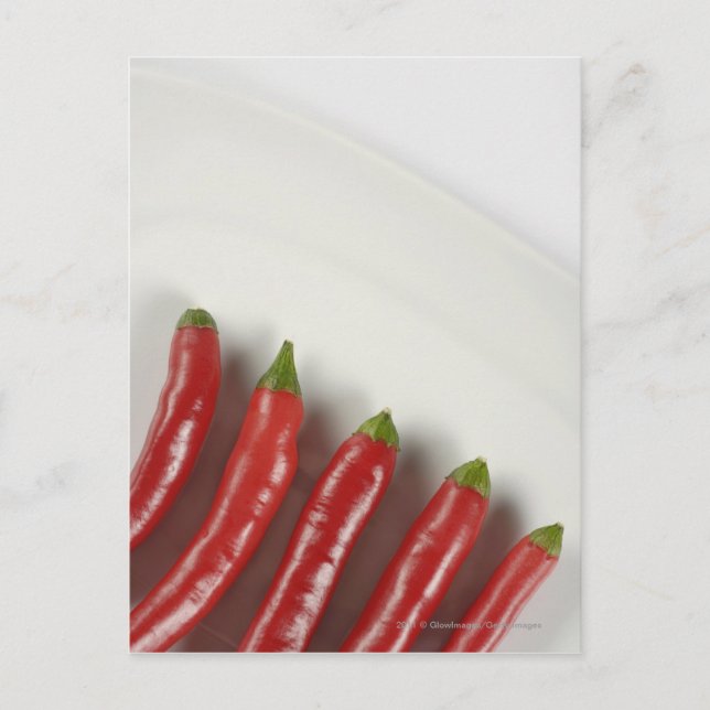 Red chilli peppers postcard (Front)