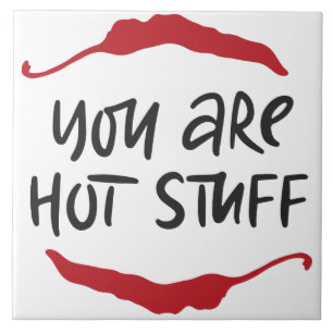 Red Chilli Peppers Quote Tile