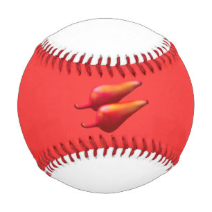 Red Chilli Peppers red and white baseball