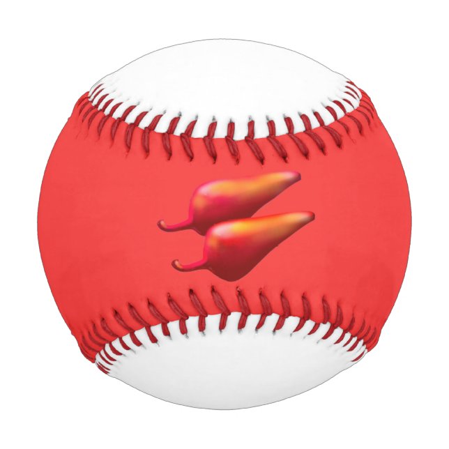 Red Chilli Peppers red and white baseball (Front)