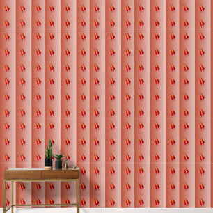 Red Chilli Peppers smooth vinyl wallpaper vert