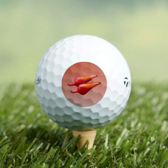 Red Chilli Peppers Taylor Made TP5 golf balls 12 (Insitu Tee)