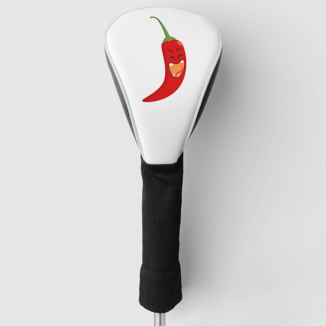 Red Chilli Two-Tone Coffee Mug Golf Head Cover (Front)