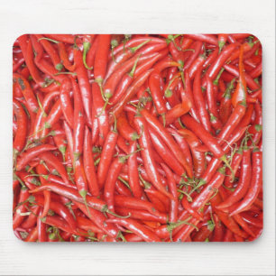 red chillies mouse mat