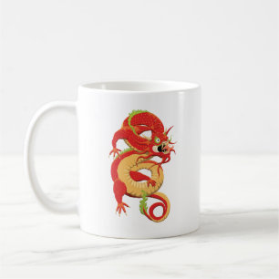 Red Chinese Dragon Coffee Mug