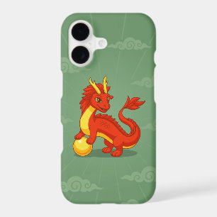 Red Chinese Dragon Custom Name Green