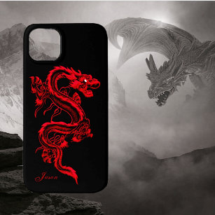 Red Chinese Style Dragon Case-Mate iPhone Case