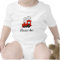 Red choo choo train toy jumpsuit for boys
