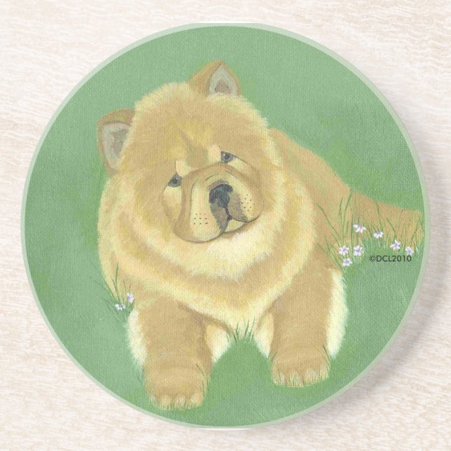 Red Chow Coaster (Front)
