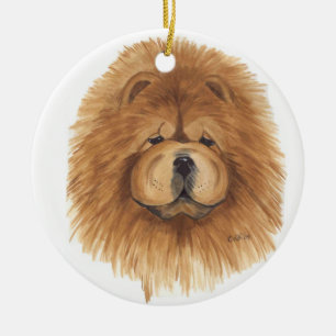 Red chow ornament