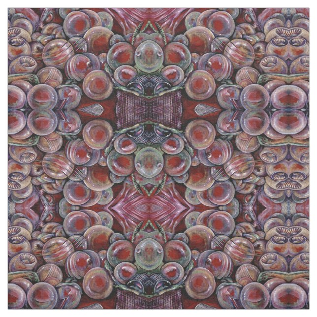 Red Christmas Balls Fabric (Swatch)