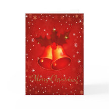 Red Christmas Bells With personalised Greetings