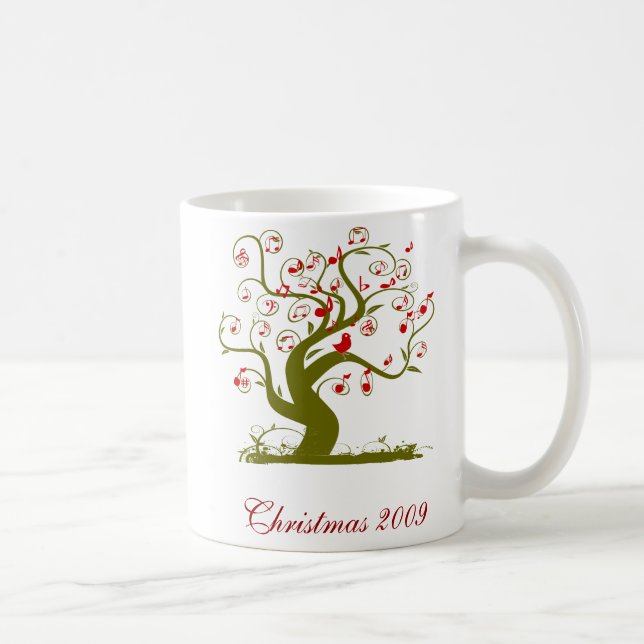 Red Christmas Bird Mug (Right)
