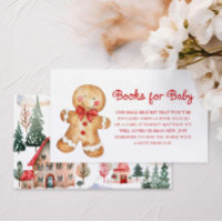 Red Christmas Books for Baby Enclosure Card